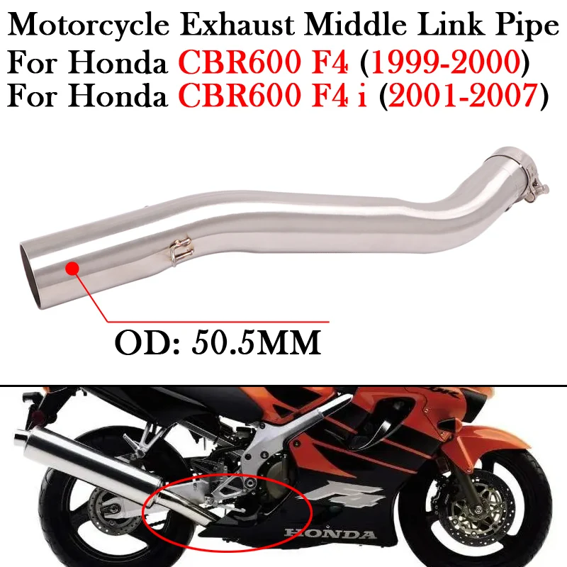 Silenciador escape slip-on 51mm Honda CBR600 F4 1999-2007