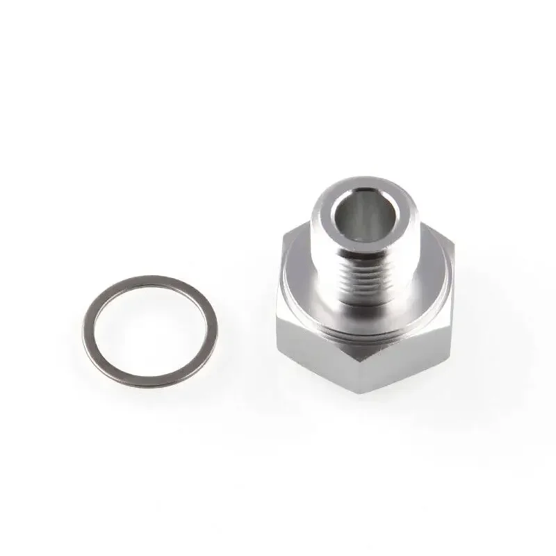 Detalle de las conexiones roscadas del adaptador para sensor de presión