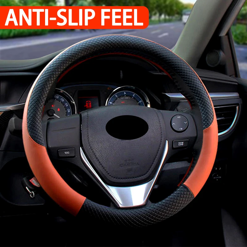 Funda para volante universal 38 cm – cuero sintético transpirable
