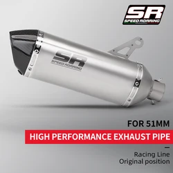 Silenciador escape moto 51mm universal – Kawasaki Yamaha BMW Suzuki