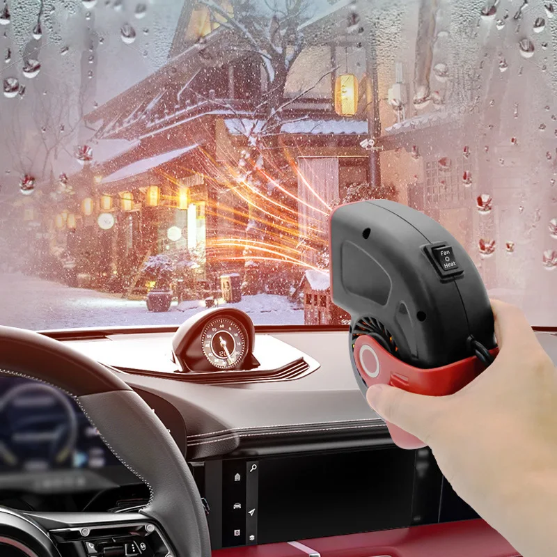 Calentador portátil coche 12V/24V desempañador 360 grados enchufe mechero - imagen 2