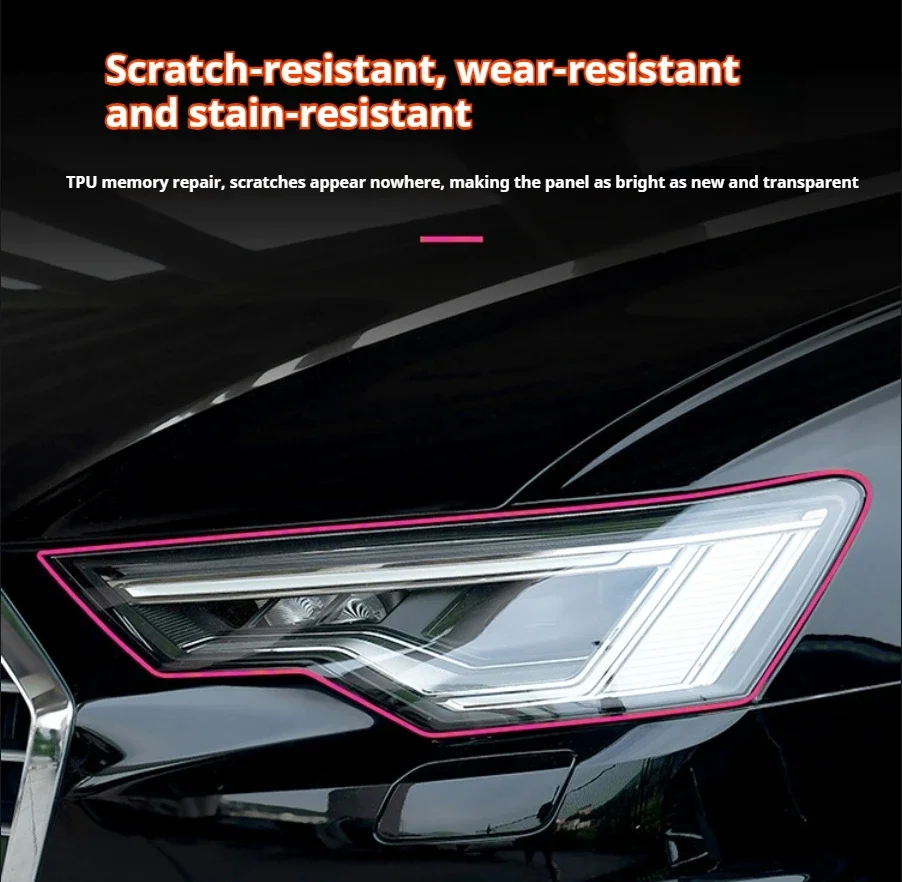 Para KIA EV9 GT-Line 2023 2024, faro Exterior de coche, tinte de lámpara frontal antiarañazos, película protectora de TPU, accesorios de reparación, pegatina - imagen 5