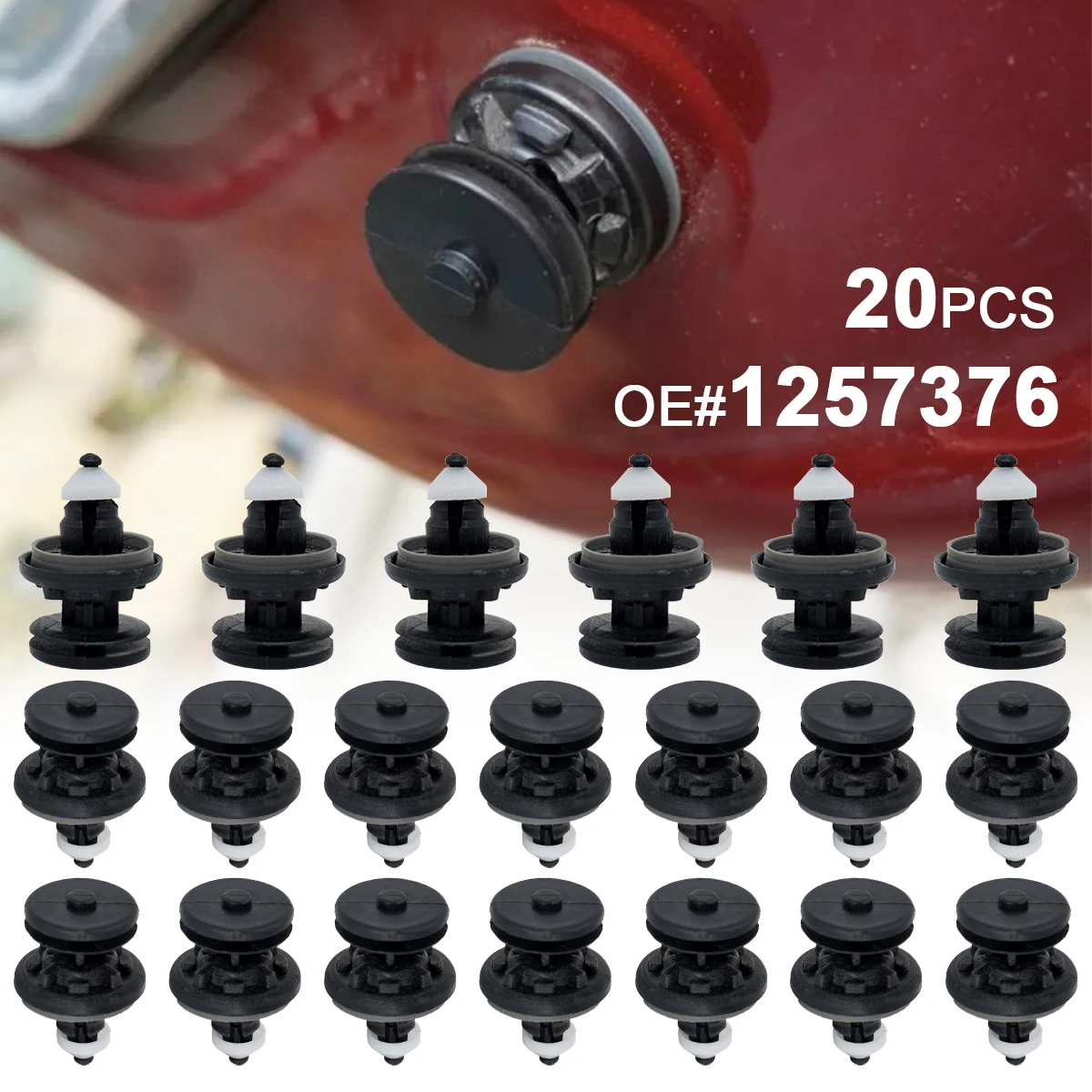 Clips de sujeción de nailon 8 mm para Ford Kuga, C-Max y Focus