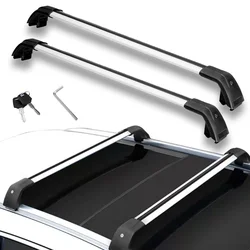 Barras transversales MG ZS 2025 aleación aluminio bloqueables para techo