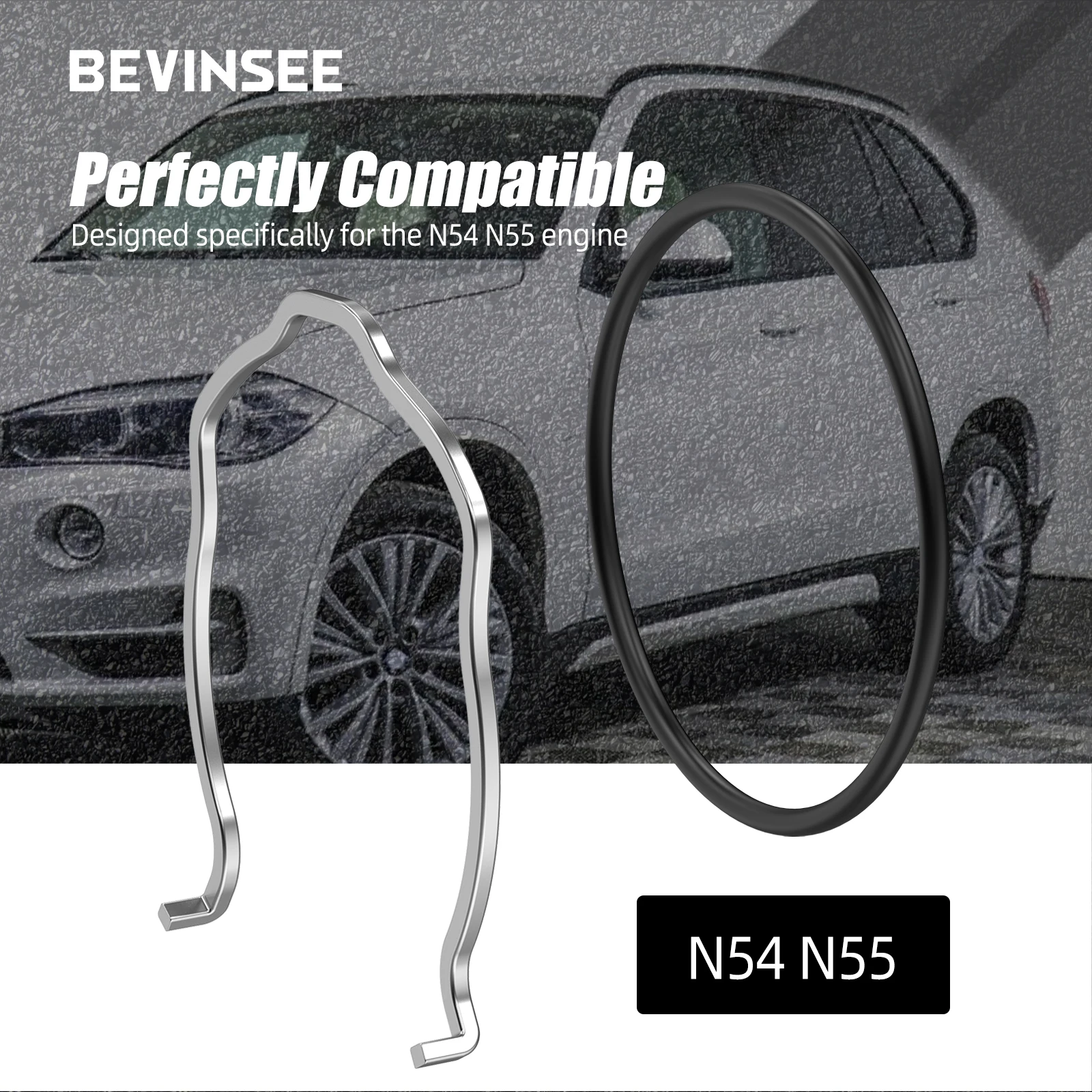 Tubo carga cuerpo acelerador con C-Clip y junta tórica – BMW N54 N55 - imagen 5