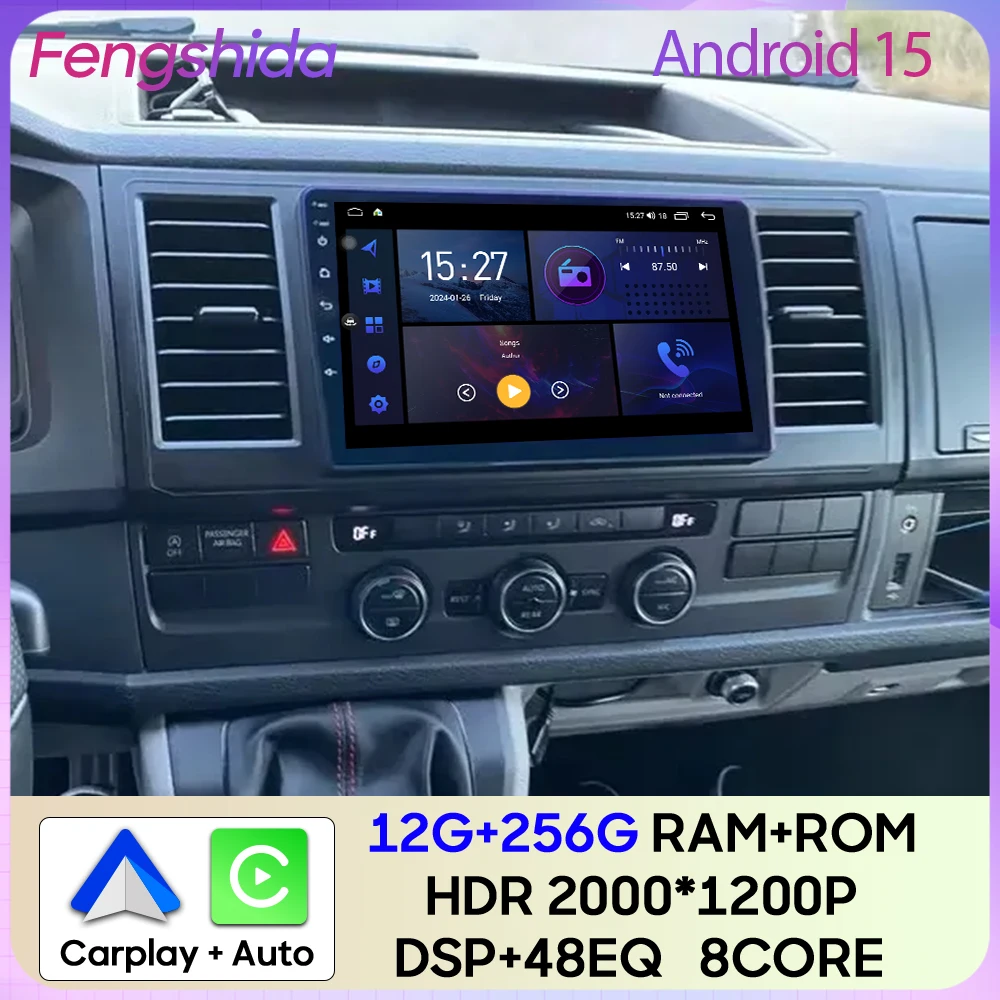 Autoradio navegación Android Auto CarPlay Volkswagen Caravelle T6