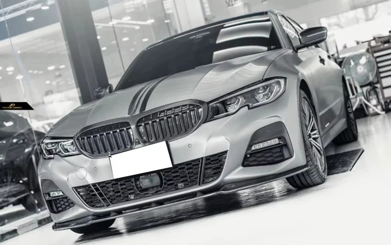 Divisor labio delantero BMW Serie 3 G20 G28 estilo FD fibra carbono - imagen 2