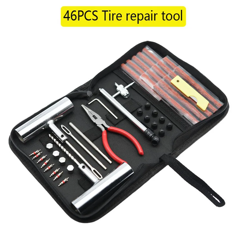 Kit reparación neumáticos coche 46 piezas - imagen 2