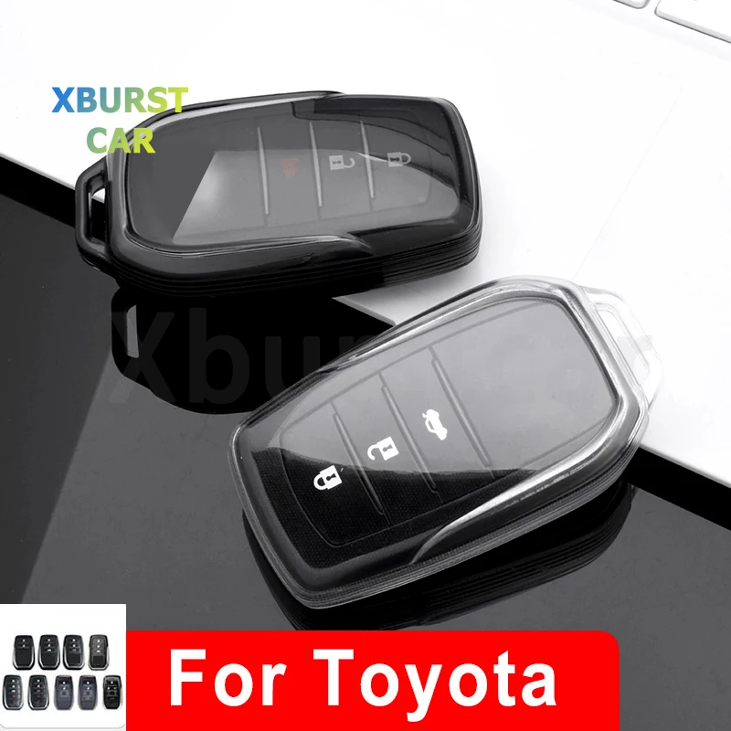 Funda de llave TPU transparente suave para Toyota CHR
