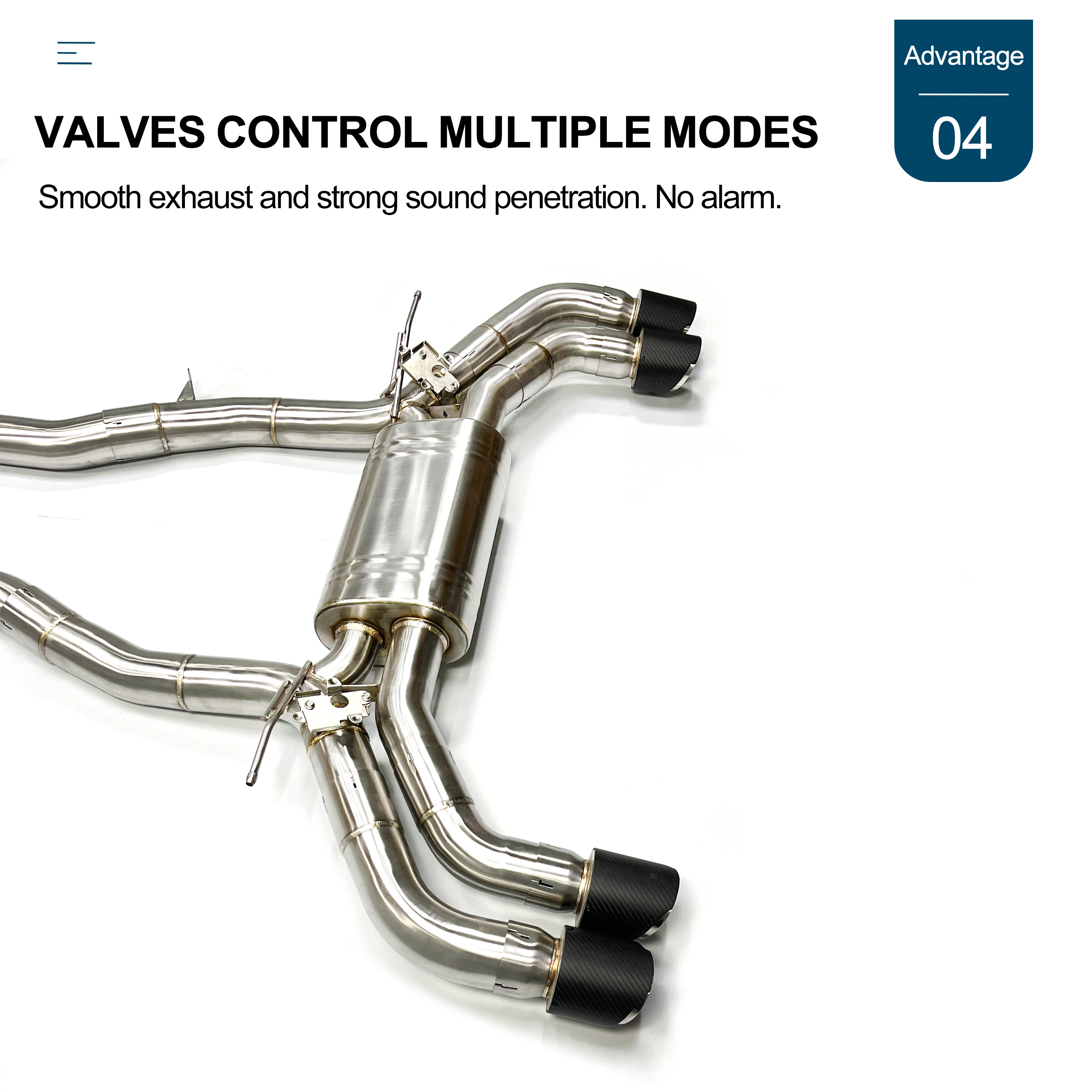 CBNT Envío rápido G90 M5 Escape con válvula para BMW M5 G90 4.4T Sistema de escape Valvetronic SS304 Catback con control remoto - imagen 5