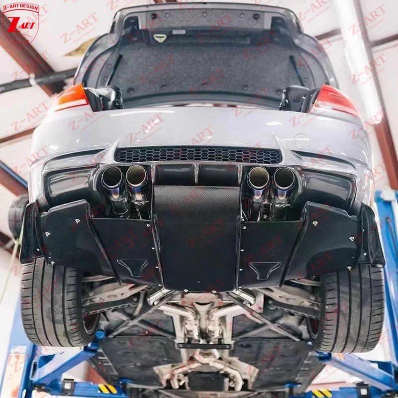 Z-2005-2012 para labio trasero de fibra de carbono M3 para BMW E90 barbilla trasera de fibra de carbono para BMW E92 E93 M3 difusor trasero de fibra de carbono - imagen 2