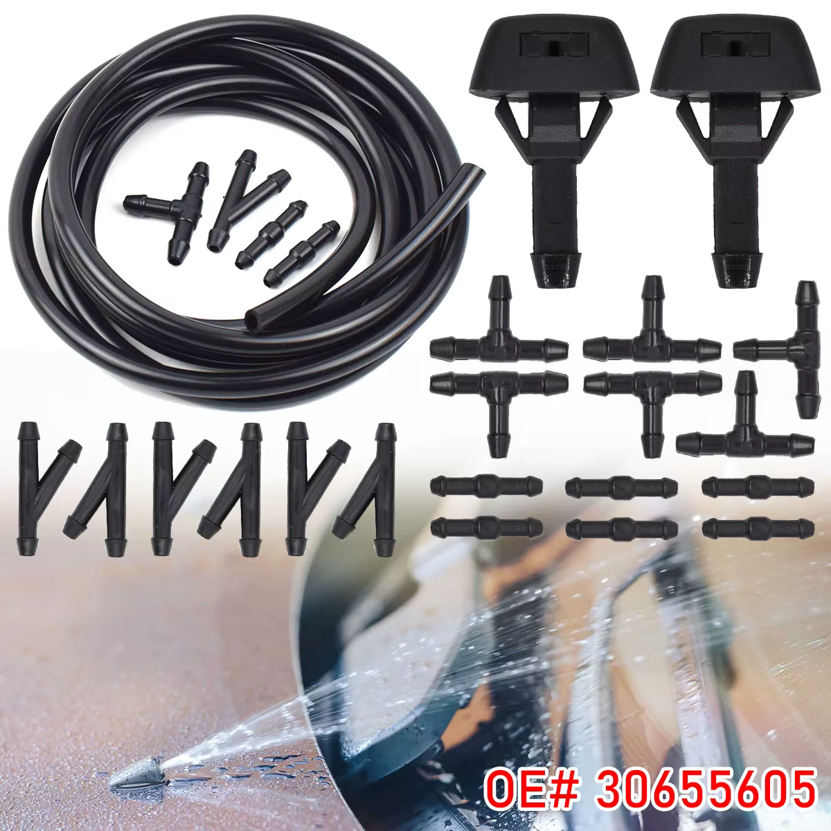 Boquilla limpiaparabrisas delantera Volvo C30 V40 S40 V50 30655605