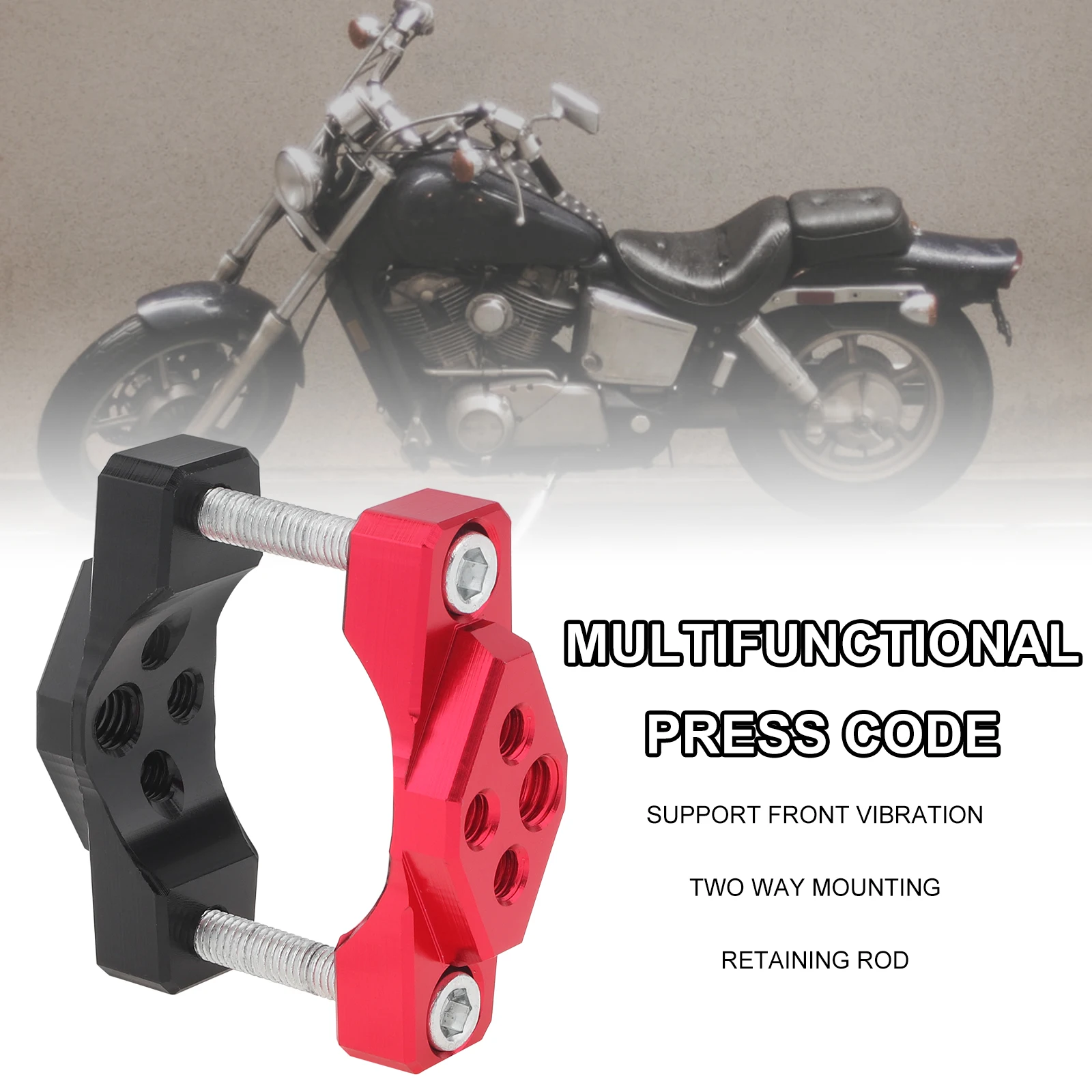 Soporte CNC universal con abrazadera 17-42 mm – Faro para moto, scooter y ATV - imagen 4