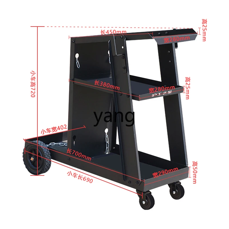 Carrito soldador profesional con bandeja de herramientas - imagen 5
