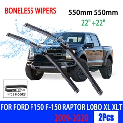 Limpiaparabrisas gancho U sin hueso para Ford F-150 Raptor 2009-2020