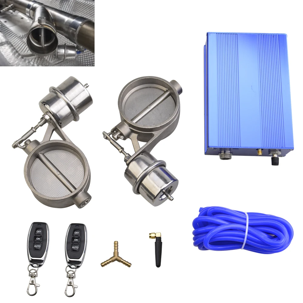 Kit válvulas escape actuador vacío con mando a distancia – tubo 89mm - imagen 2