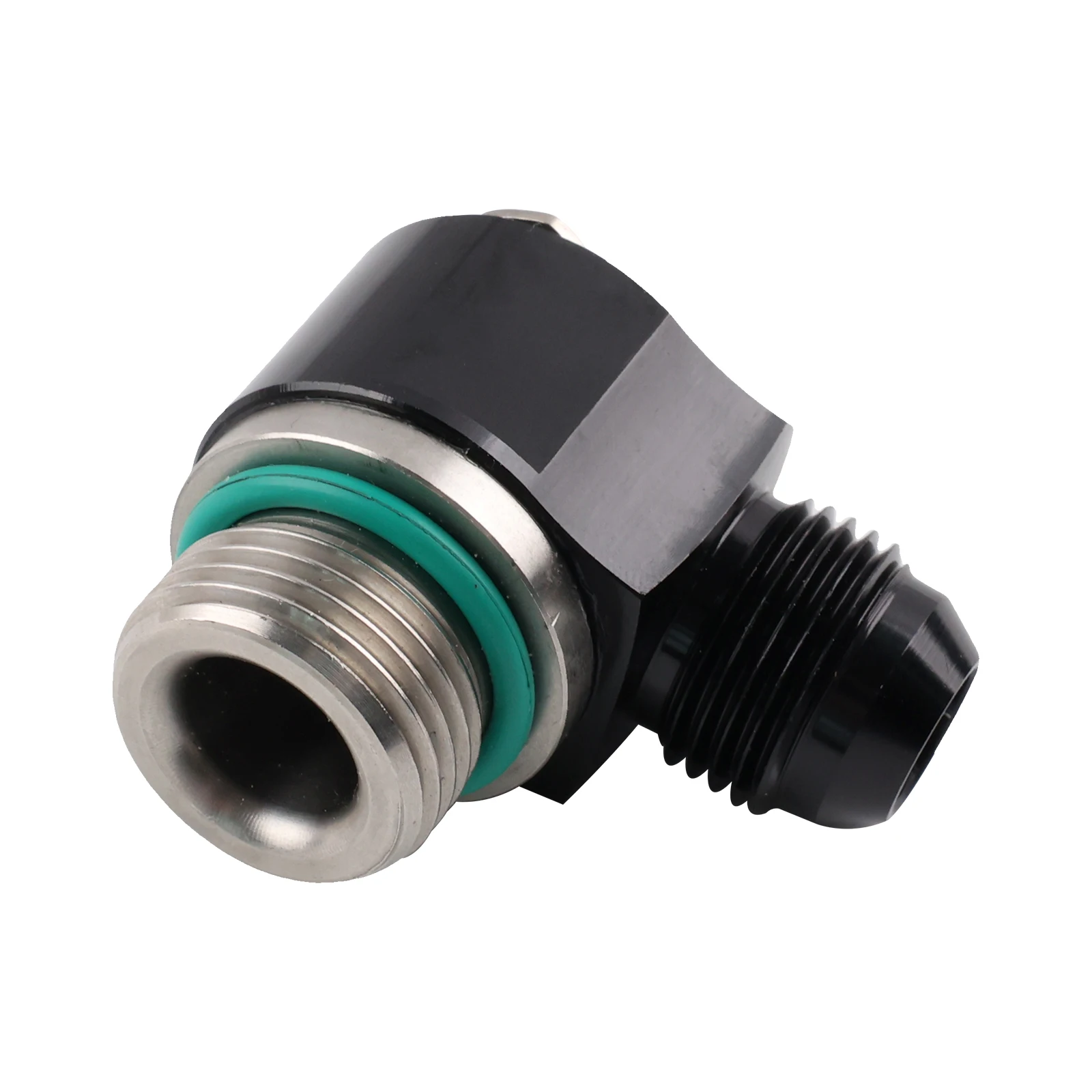 Manguera de freno 8AN Banjo Turbo para motocicleta y automóvil - Accesorios 10ORB, adaptador de acero inoxidable, anillo de perno UNF negro - imagen 3