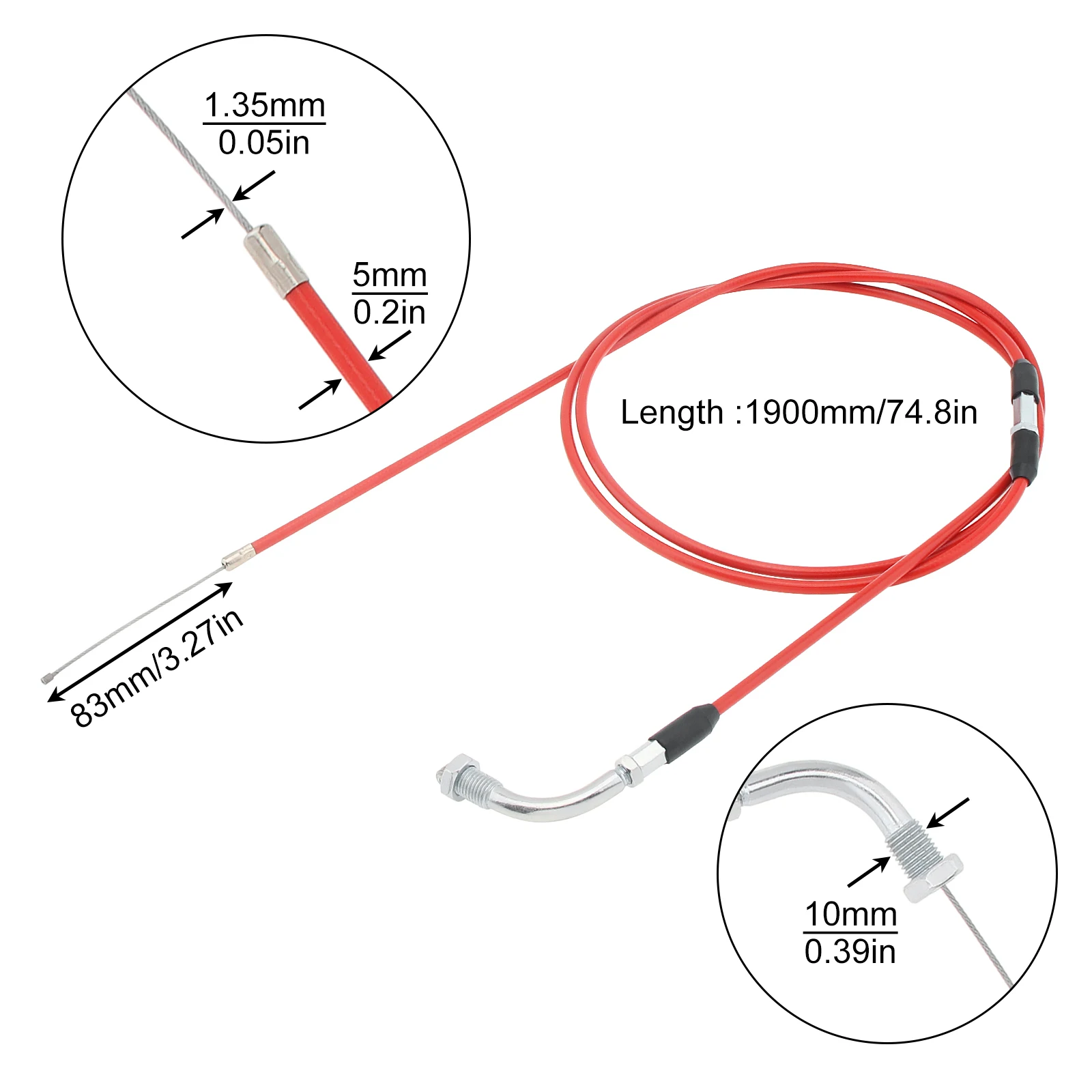 Cable de acelerador universal para moto Honda, Yamaha y Keihin - imagen 4