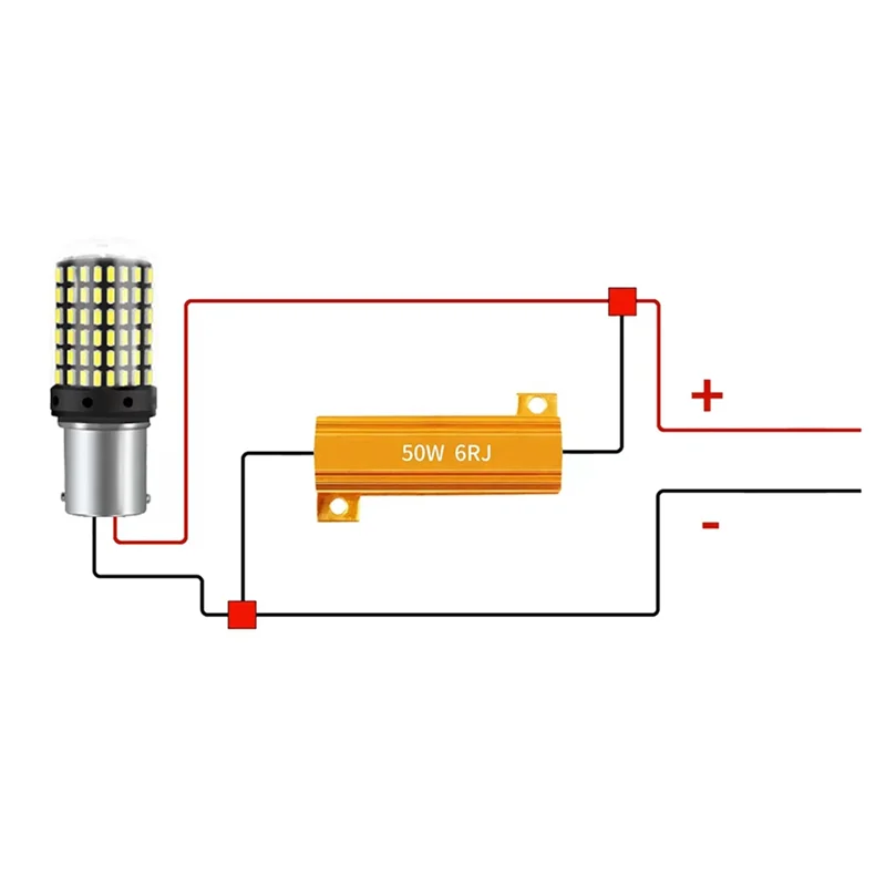 Resistencia de carga para intermitentes LED de 50 W y 6 ohmios - imagen 2