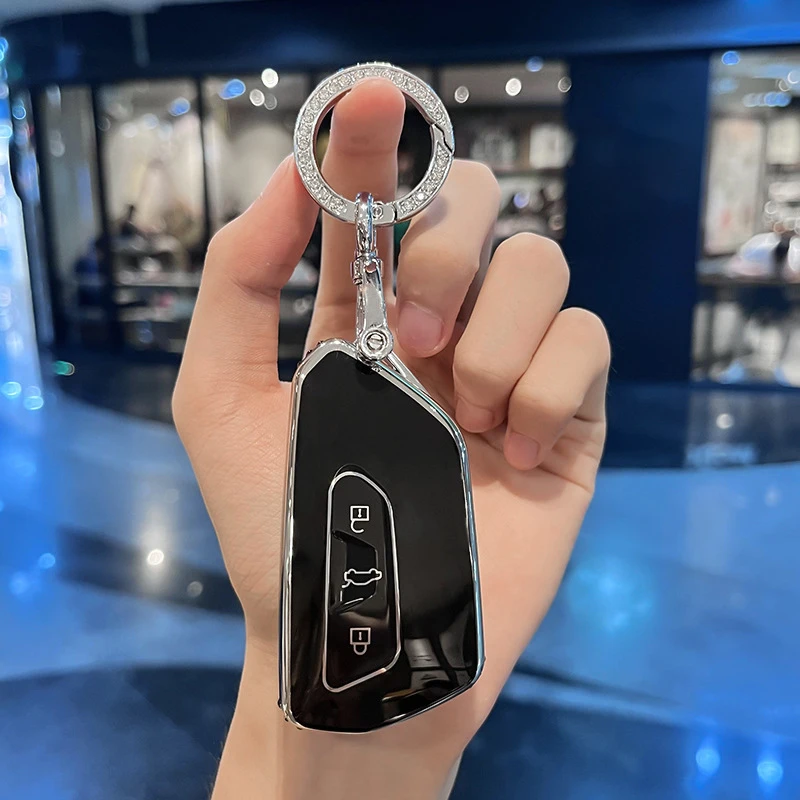 Funda de TPU para llave de coche, soporte Fob para Volkswagen VW Golf 8 MK8 ID-4 ID-6, Skoda Octavia A8, Seat Leon FR MK4 Cupra - imagen 3