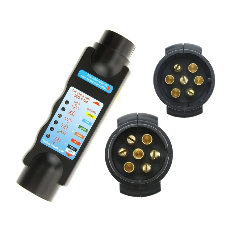 Probador de cableado de remolque caravana con toma de enchufe