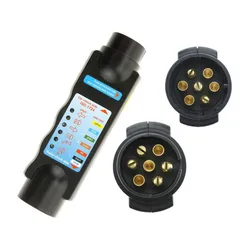 Probador de cableado de remolque caravana con toma de enchufe