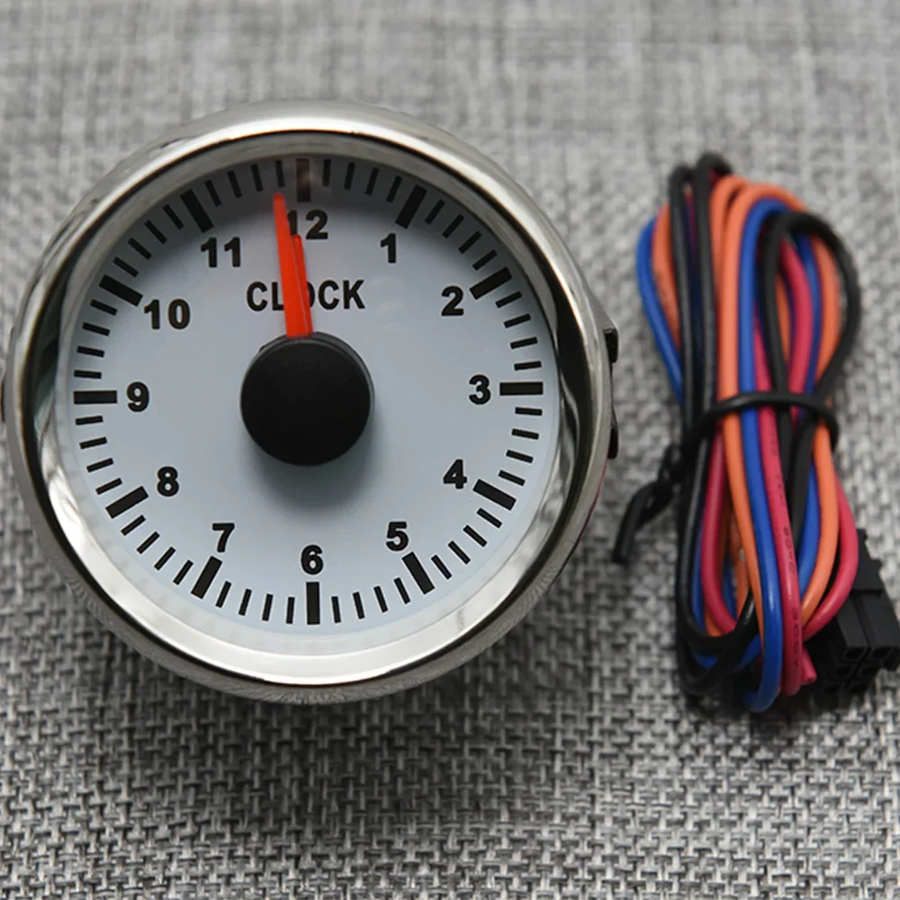 Cuentahoras 52 mm con retroiluminación roja para coche y barco, 9-32 V - imagen 4
