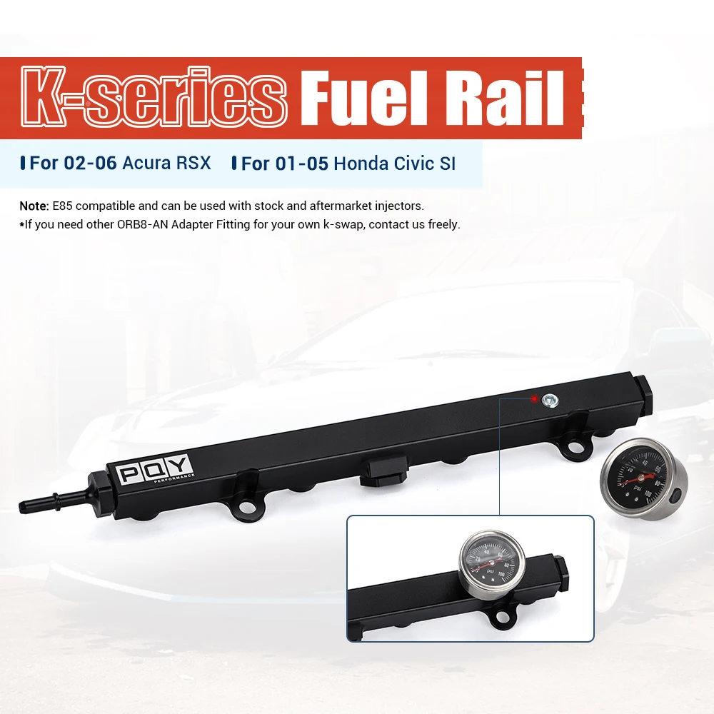 Riel de combustible aluminio alto flujo Honda K20 K24 – RSX Civic Integra EP3 - imagen 2