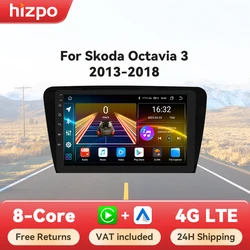 Autoradio Android Hizpo 2DIN CarPlay GPS para Skoda Octavia A7