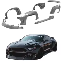 Kit de carrocería ancha Ford Mustang 2015-2017, paragolpes y taloneras