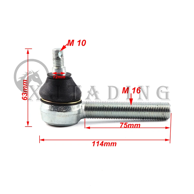 Kit rótula cónica M10-M16 para Quad y ATV - 75mm ajustable - imagen 4