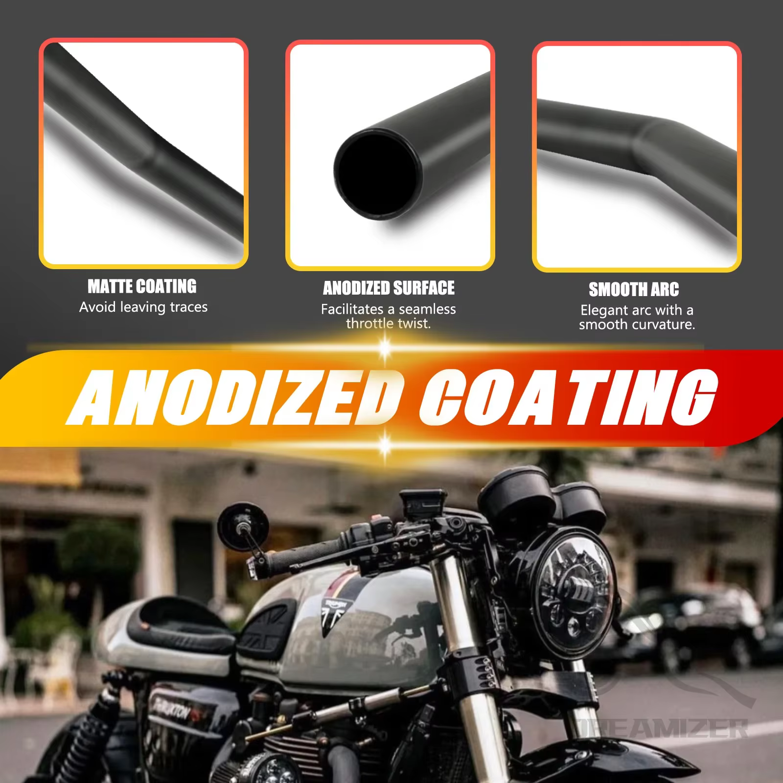 Manillar recto tipo Drag para Harley-Davidson Sportster XL883/XL1200 - imagen 5