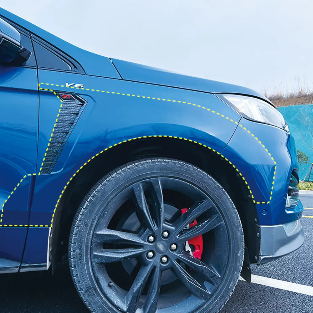 Aletines de guardabarros negros para Ford Edge SUV 2015-2021 - imagen 2