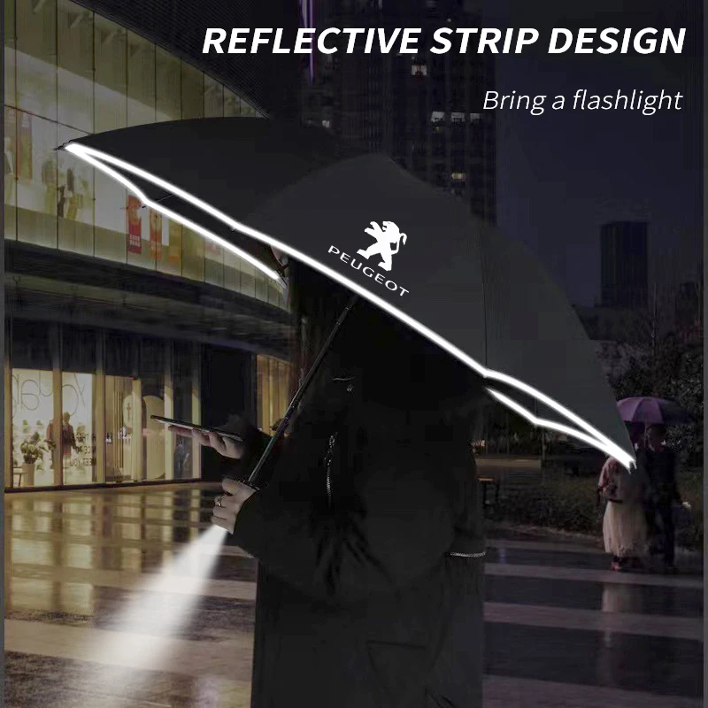 Parasol plegable automático antiviento para Peugeot 206, 207 y 308
