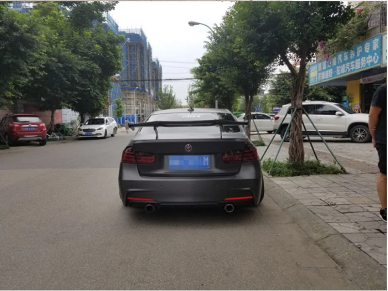 Para BMW Coupe F30 F80 F82 E90 E46 E92 M3 M4 alerón estilo MAD 100% alerón trasero Universal de fibra de carbono - imagen 5