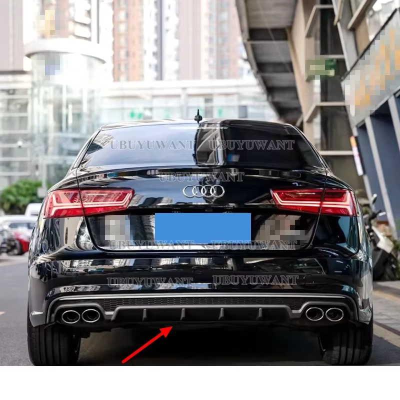 Difusor trasero estilo S6 para Audi A6 C7.5 2016-2018 Sedan Avant - imagen 4