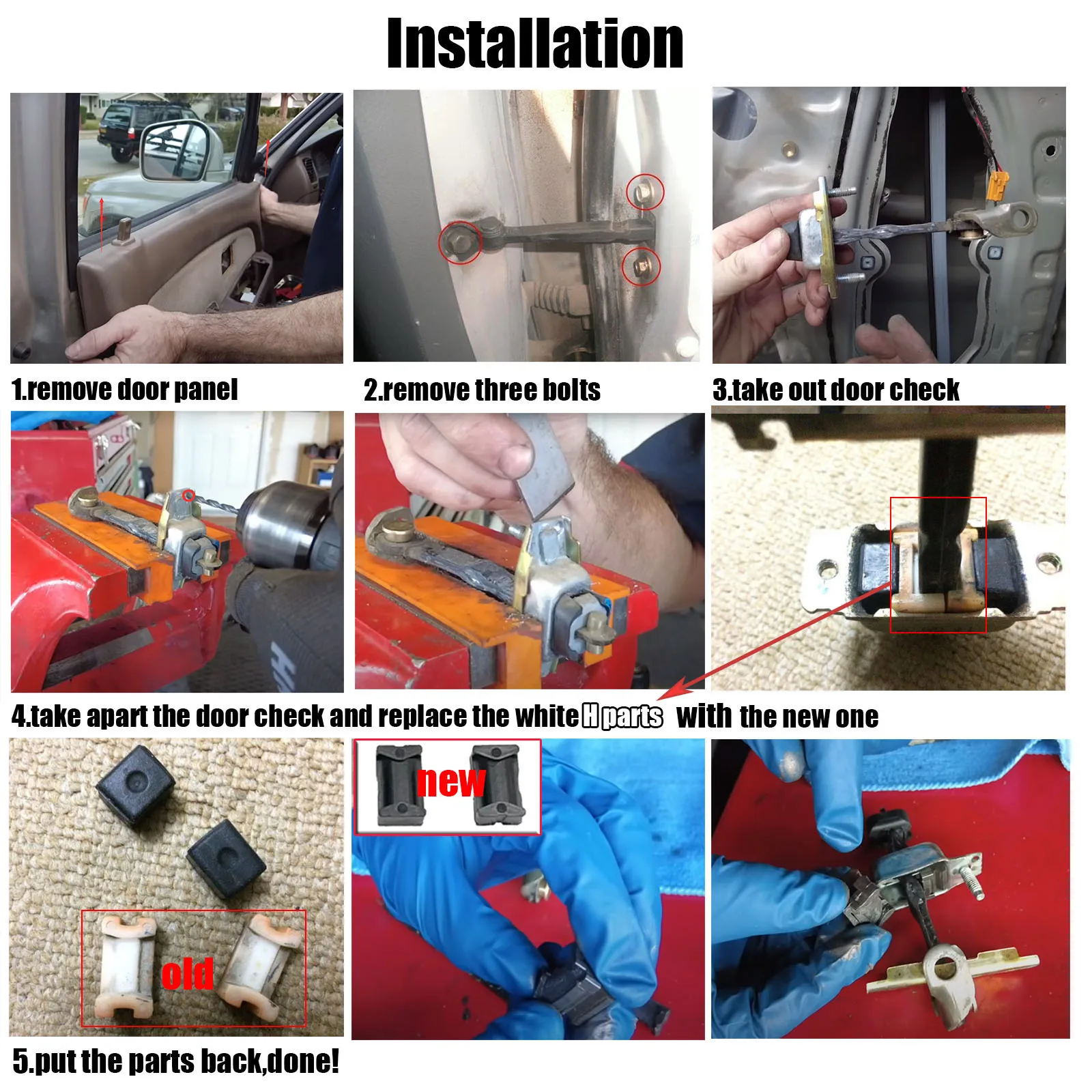 Kit bisagra amortiguada limitador puerta Nissan Qashqai y Micra - imagen 5