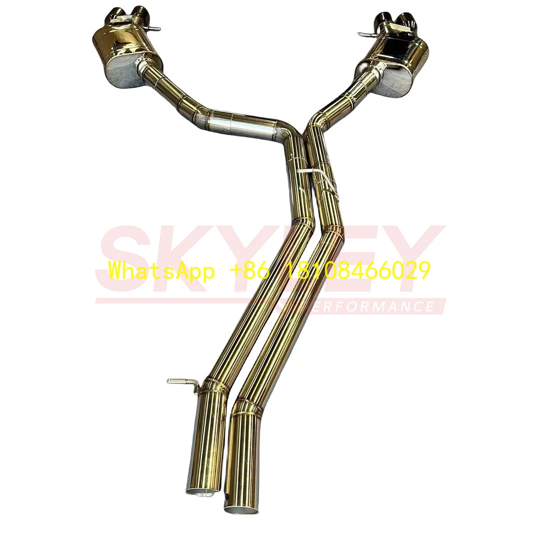 Escape cat-back de titanio para Audi S8 D4 4.0 TFSI V8