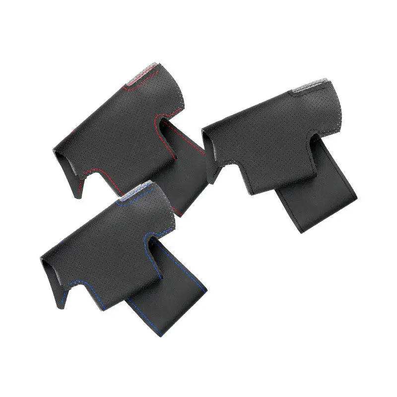 Trenzas DIY en el volante del coche para Audi S3 2014-2017 S5 2012-2016 Interior del coche volante cubierta de cuero perforado embellecedor - imagen 2