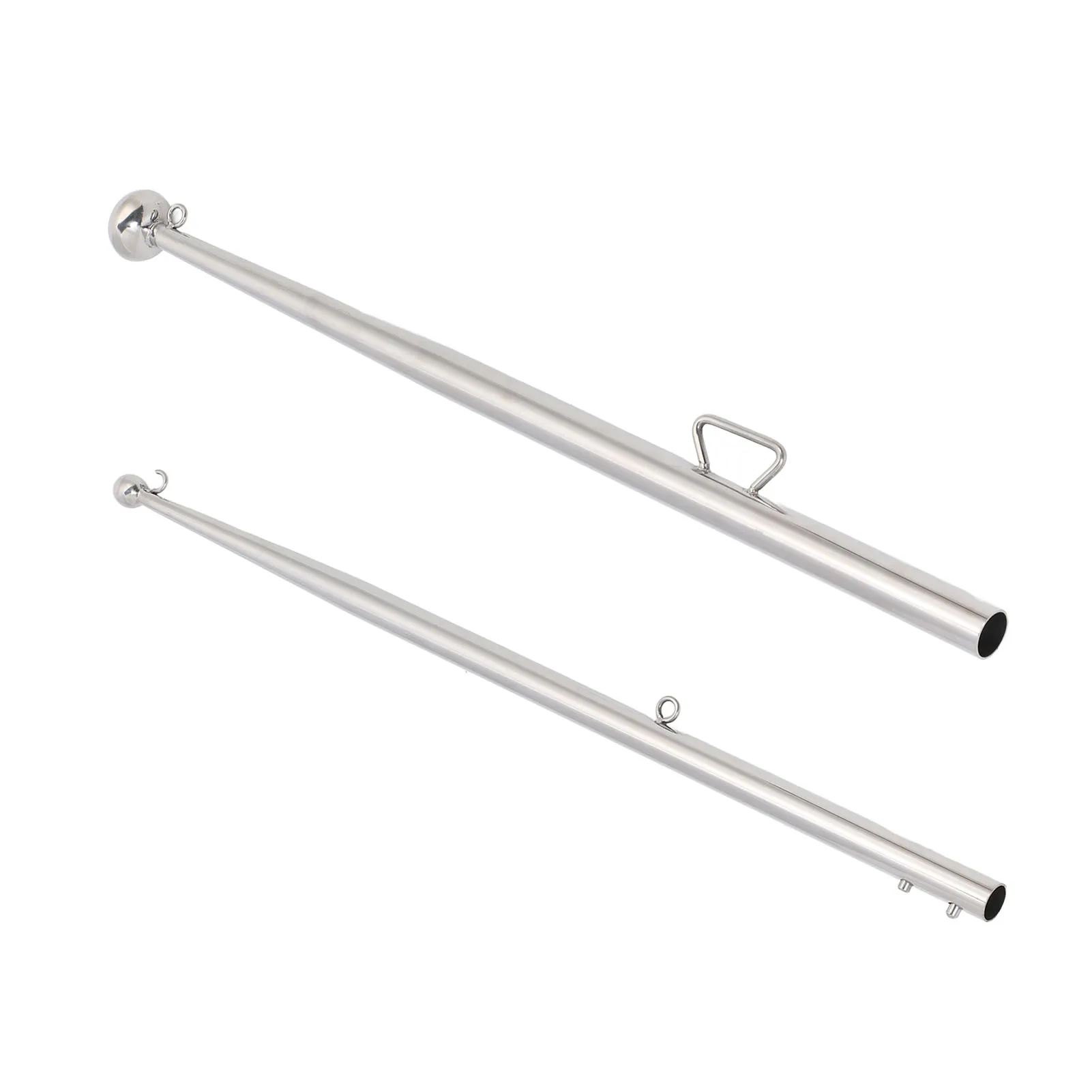 Asta náutica para bandera de 610 mm con soporte de raíl de acero inoxidable 316 - imagen 5