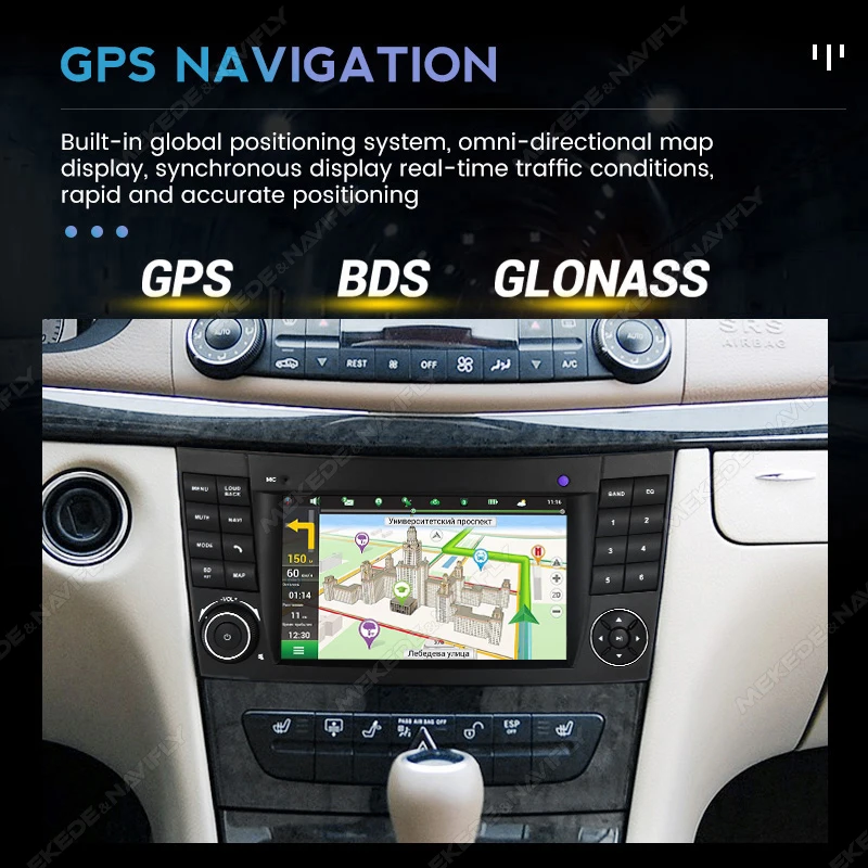 Radio Multimedia 7'' Android Auto CarPlay – Mercedes Clase E W211 - imagen 5