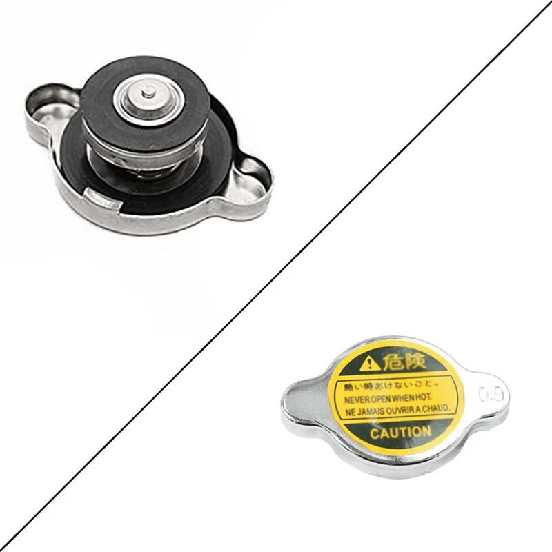 32Mm 1,25 pulgadas cuello de relleno del radiador 0.9Bar tapa del radiador Universal plata fácil instalación - imagen 3