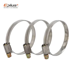 Abrazaderas de Acero Inoxidable para Mangueras, Diámetro de 8 mm a 170 mm, Abrazaderas para Mangueras de Combustible de Automóviles, Abrazaderas de Tornillo sin Fin, Herramienta de Fijación Duradera para Tuberías de Agua