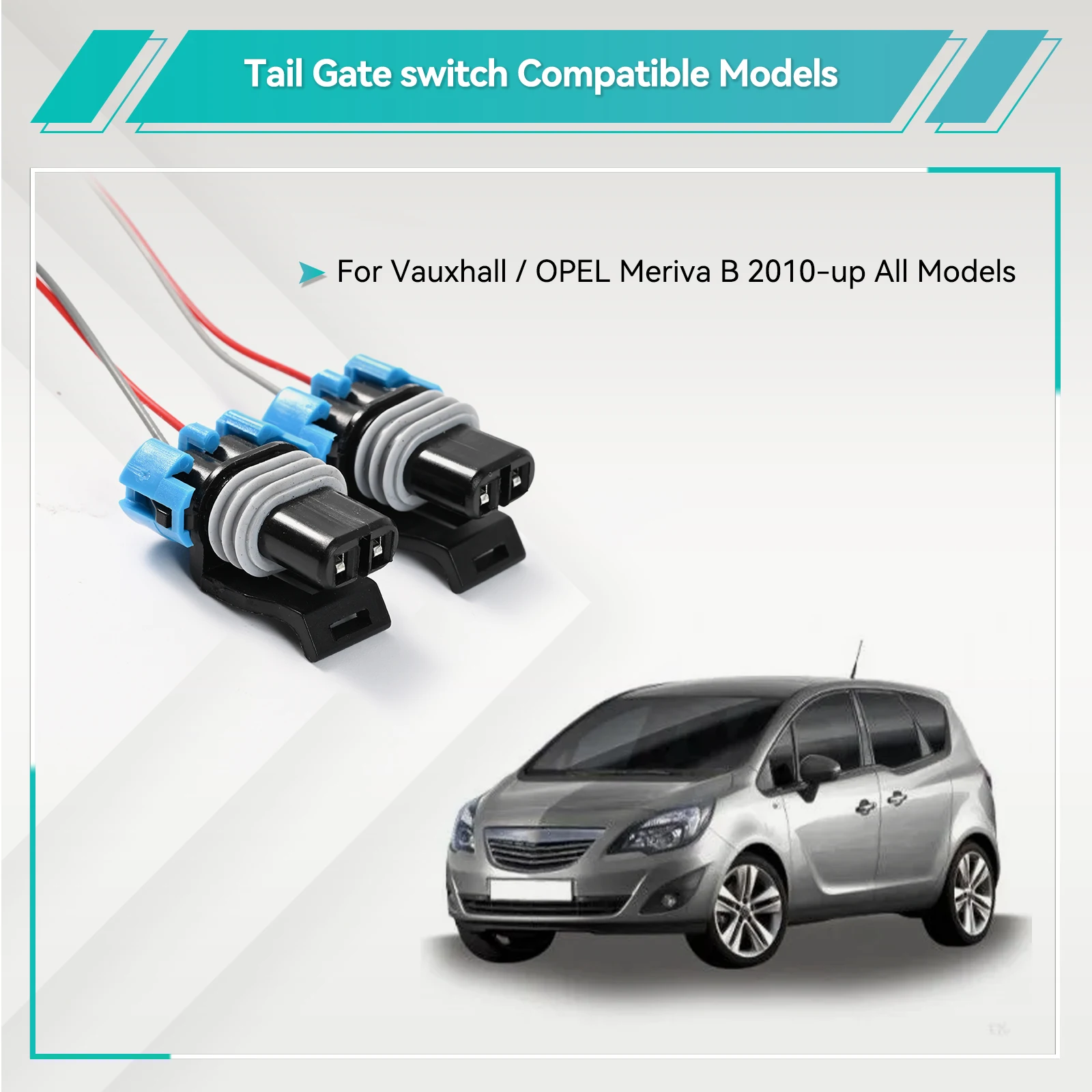 Interruptor de manija de puerta trasera para coche, botón de apertura de bloqueo de maletero para Vauxhall Opel Meriva B 13422271-ON 2010 13271692, 13359894 - imagen 3