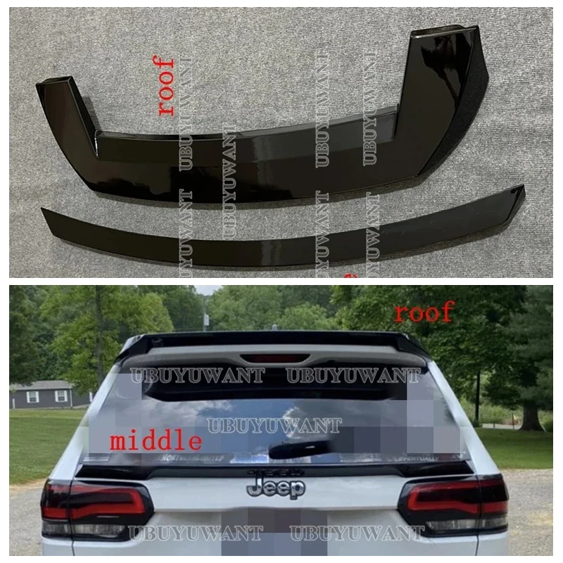 Para Jeep Grand Cherokee 13-20 alerón trasero para maletero labio de ala ABS de alta calidad brillo negro carbono aspecto cuerpo Kit cubierta