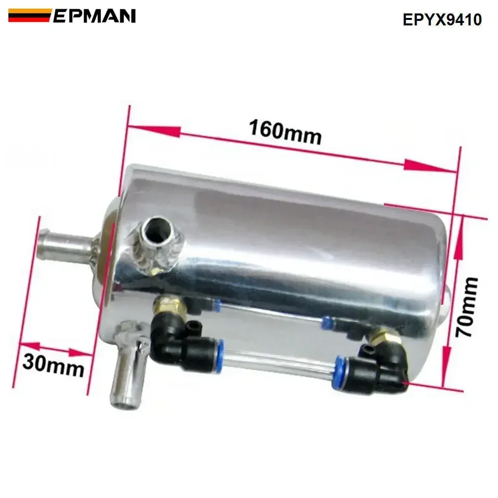 EPMAN Tanque de ventilación universal separador de aceite con filtro - imagen 2