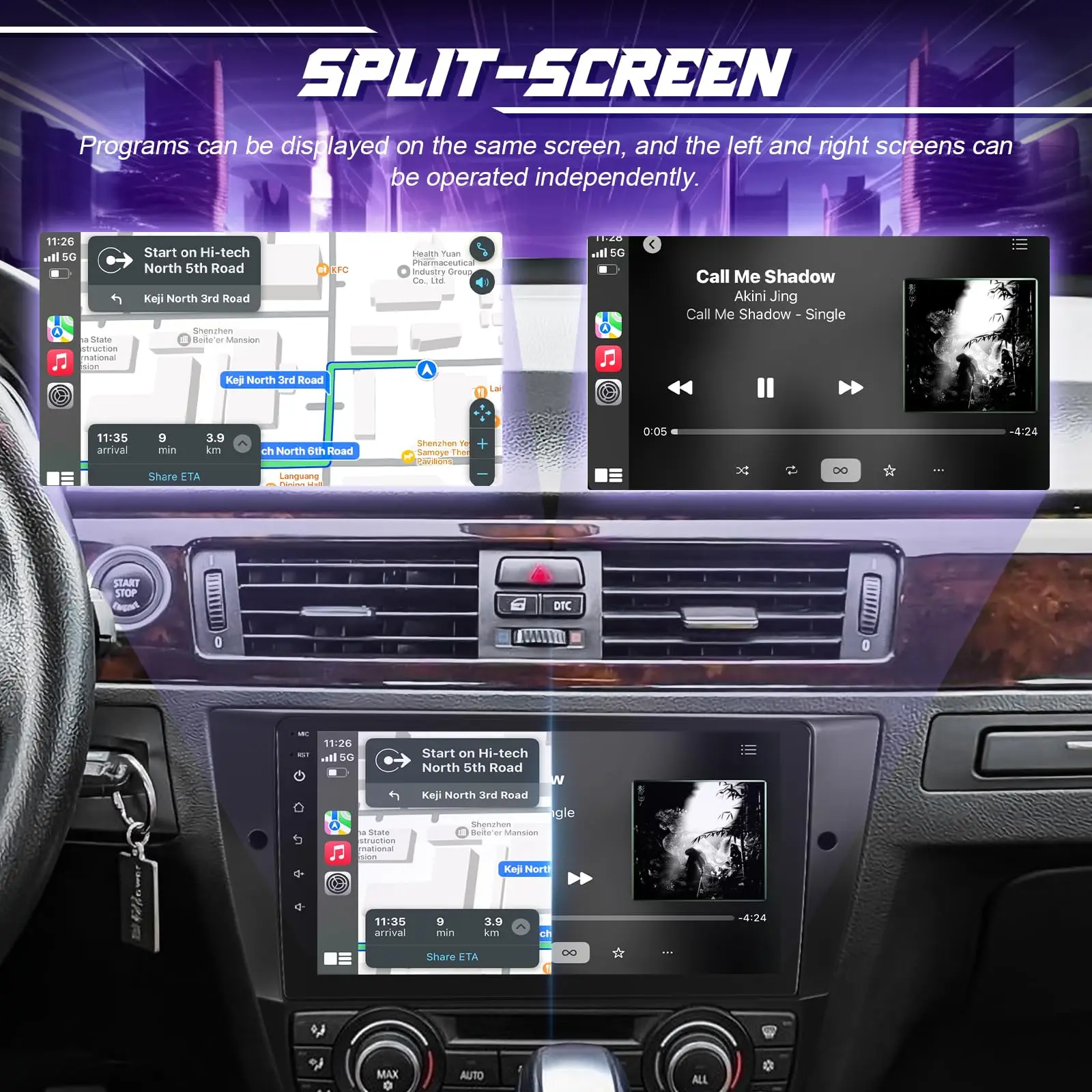 Autoradio Android BMW Serie 3 E90 E91 E92 E93 9" táctil CANBUS - imagen 4