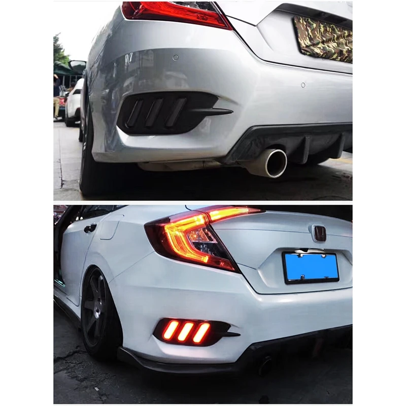 ROMADA Luz trasera LED para Honda Civic 2016-2020 - lámpara de freno - imagen 2