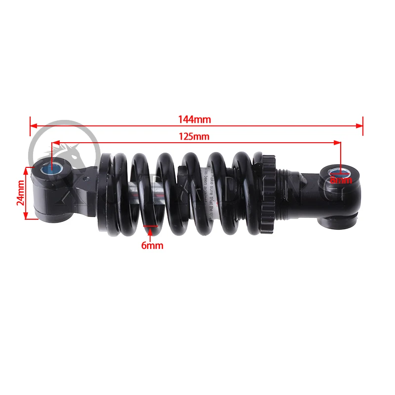 Amortiguador regulable 125mm para scooter y bicicleta eléctrica - imagen 3