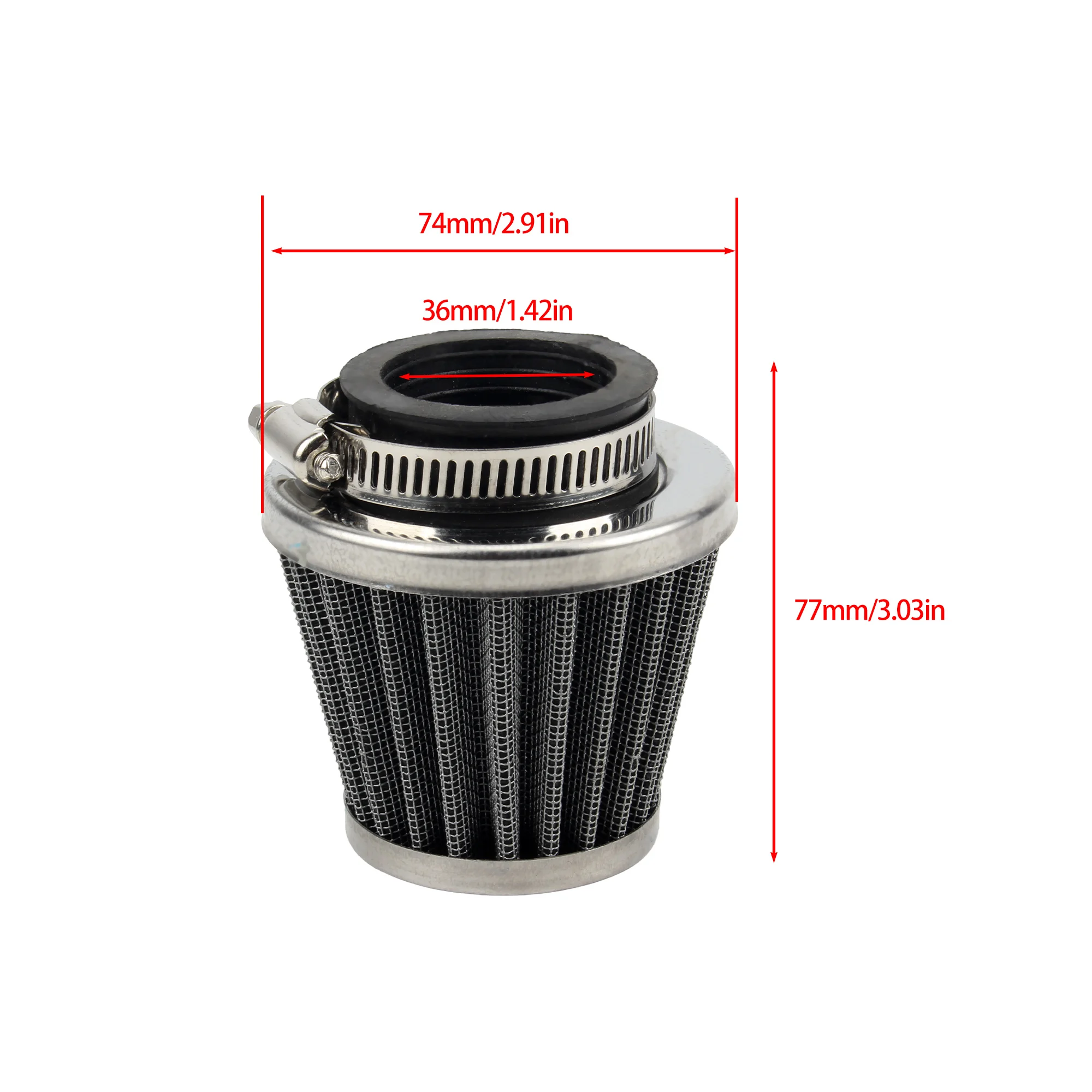Carburador PZ19 19mm con filtro de aire 50cc-110cc moto Dirt Bike ATV - imagen 3